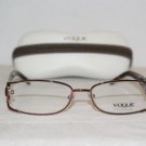 Brand New Vogue Shiny Brown Eyeglasses: Mod. 3735-B (811) 53-17 & Case