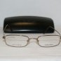 New Calvin Klein Dark Gold Eyeglasses: Mod. 556 & Case
