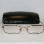 New Calvin Klein Dark Gold Eyeglasses: Mod. 556 & Case