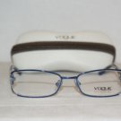 Brand New Vogue Shiny Blue Eyeglasses: Mod. 3726-B (877) 52-17 & Case