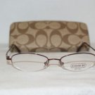 New Coach Bordeaux Eyeglasses: Mod. Sherri 49-17 & Case