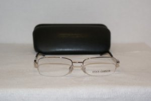 New Dolce & Gabbana Silver Eyeglasses: Mod. 1179 & Case