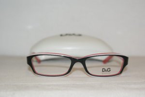 New D&G Dolce & Gabbana Black Eyeglasses: Mod. 1178 (1565) 52-16 & Case