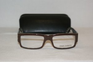 New Dolce & Gabbana Brown Eyeglasses: Mod. 3049 &Case