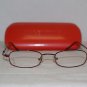 New Valentino Shiny Burgundy Eyeglasses: Mod. 5229 (031Q) 49-19 & Case