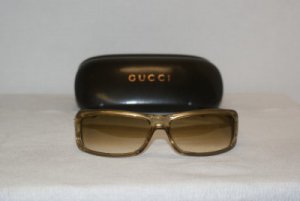 Brand New Gucci Gold Sunglasses: Mod. 2551 & Case