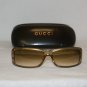 Brand New Gucci Gold Sunglasses: Mod. 2551 & Case