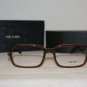 Brand New Prada Brown Eyeglasses: Mod. VPR 08N (7JQ-1O1) 55-18 & Case