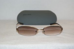 New Miu Miu Gold Sunglasses: Mod. SMU 57D & Case
