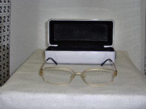 New Donna Karan Gold Eyeglasses: Mod. 3548B w/case