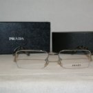 Brand New Prada Gunmetal Eyeglasses: Mod. VPR 51M (5AV-1O1) 54-17 & Case