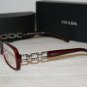 Brand New Prada Bordeaux Eyeglasses: Mod. VPR 13M (2BM-1O1) 53-16 & Case