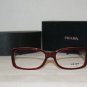 Brand New Prada Bordeaux Eyeglasses: Mod. VPR 13M (2BM-1O1) 53-16 & Case