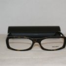 Brand New Prada Tortoise Eyeglasses: Mod. VPR 09M (2AU-1O1) 53-16 & Case