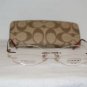 New Coach Antique Rose Eyeglasses: Mod. Andrea & Case