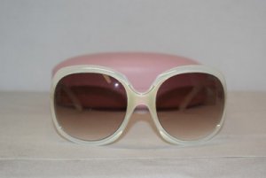 Brand New Juicy Couture White Sunglasses: Mod. Playful & Case