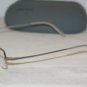 Brand New Miu Miu Shiny Silver Eyeglasses: Mod. VMU 66A (1AP-1O1) 51-19 & Case