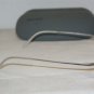Brand New Miu Miu Shiny Silver Eyeglasses: Mod. VMU 66A (1AP-1O1) 51-19 & Case