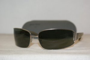 Brand New Miu Miu Silver Sunglasses: Mod. SMU 50D (1AP-4M1) 70-15 & Case
