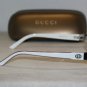 Brand New Gucci Shiny Silver Eyeglasses: Mod. 2876 (0HAY) 51-18 & Case