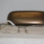 Brand New Gucci Shiny Silver Eyeglasses: Mod. 2876 (0HAY) 51-18 & Case