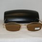Brand New Calvin Klein Shiny Gold Sunglasses: Mod. 166 (510) & Case