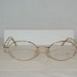 New Christian Dior Shiny Gold Eyeglasses: Mod. 3535 (40A) 47-19 & Case