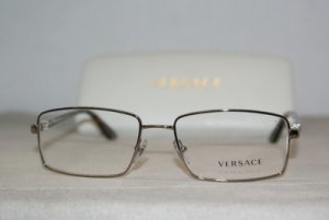 New Versace Shiny Gold Eyeglasses: Mod. VE 1198 (1296) 55-17 & Case