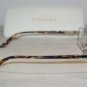 New Versace Shiny Gold Eyeglasses: Mod. VE 1198 (1296) 55-17 & Case