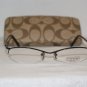 Brand New Coach Black Eyeglasses: Mod. Jillian & Case