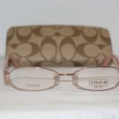 B. New Coach Pink Eyeglasses: Mod. Leslie 53-16 & Case