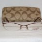 New Coach Bordeaux Eyeglasses: Mod. Jillian 51-17 &Case