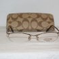 Brand New Coach Sand Eyeglasses: Mod. Jillian & Case