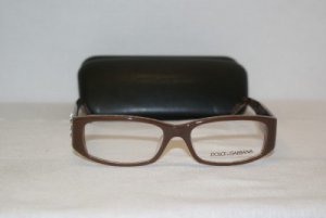 New Dolce & Gabbana Brown Eyeglasses: Mod. 3048-B &Case