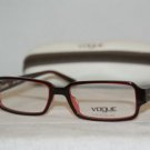 Brand New Vogue Dark Red Eyeglasses: Mod. 2666A (1852) 52-16 & Case