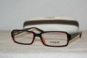 Brand New Vogue Dark Red Eyeglasses: Mod. 2666A (1852) 52-16 & Case
