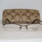 Brand New Coach Tan Eyeglasses: Mod. Jillian & Case