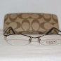Brand New Coach Tan Eyeglasses: Mod. Jillian & Case