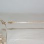 New Christian Dior Shiny Gold Eyeglasses: Mod. 2876 (40A) 54-17 & Case