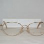 New Christian Dior Shiny Gold Eyeglasses: Mod. 2876 (40A) 54-17 & Case