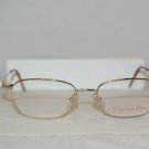 Brand New Christian Dior Shiny Gold Eyeglasses: Mod. 3540 (45Y) 52-17 & Case