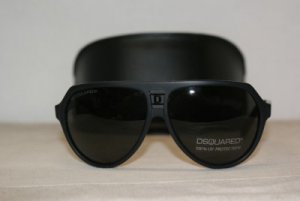 Brand New DSquared2 Matte Black Sunglasses: Mod. DQ 0058 (02A) & Case