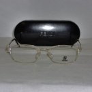 B. New Fendi Shiny Gold Eyeglasses: Mod. F557 & Case