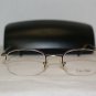 Brand New Calvin Klein Gold Eyeglasses: Mod. 263 (557) 49-21 & Case