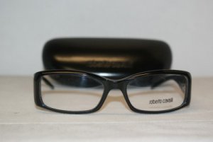 Brand New Roberto Cavalli Black Eyeglasses: Mod. 279 (B5) 53-16 & Case