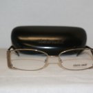Brand New Roberto Cavalli Gold Eyeglasses: Mod. 480 (034) 53-15 & Case