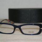 Brand New Prada Dark Blue Eyeglasses: Mod. VPR 13N (0AX-1O1) 51-17 & Case