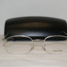 Brand New Calvin Klein Silver Eyeglasses: Mod. 263 (542) 49-21 & Case
