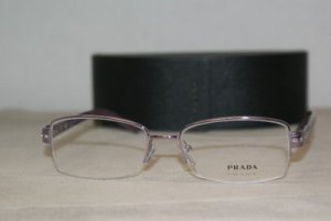 Brand New Prada Shiny Purple Eyeglasses: Mod. VPR 57M (ZVO-1O1) 52-17 & Case