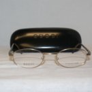 Brand New Gucci Gold Eyeglasses: Mod. 1628 & Case